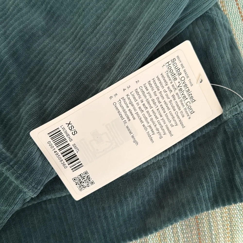 Lululemon Scuba Oversized Hoodie *Velvet Cord - Picture 3 of 6